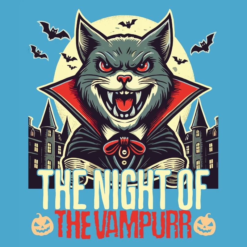 Chat vampire La nuit du vampire