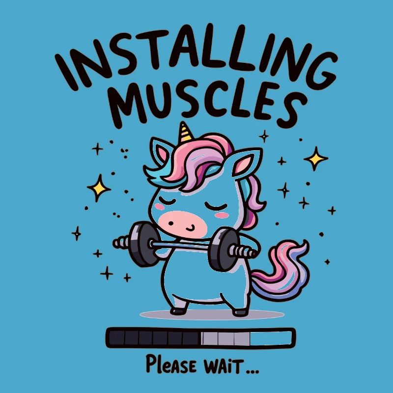 Installing Muscles Please Wait Weight Training Einhon