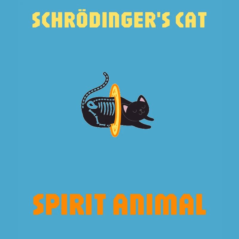 Physics Quantum Nerd Dead + Alive Schrödingers