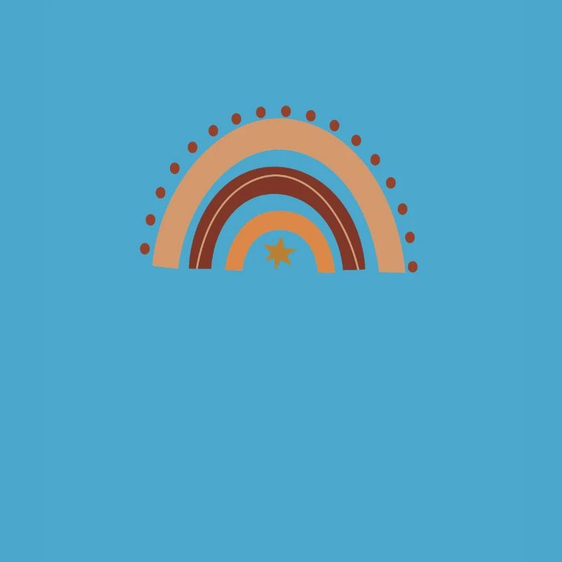 Elementary school teacher retro rainbow design