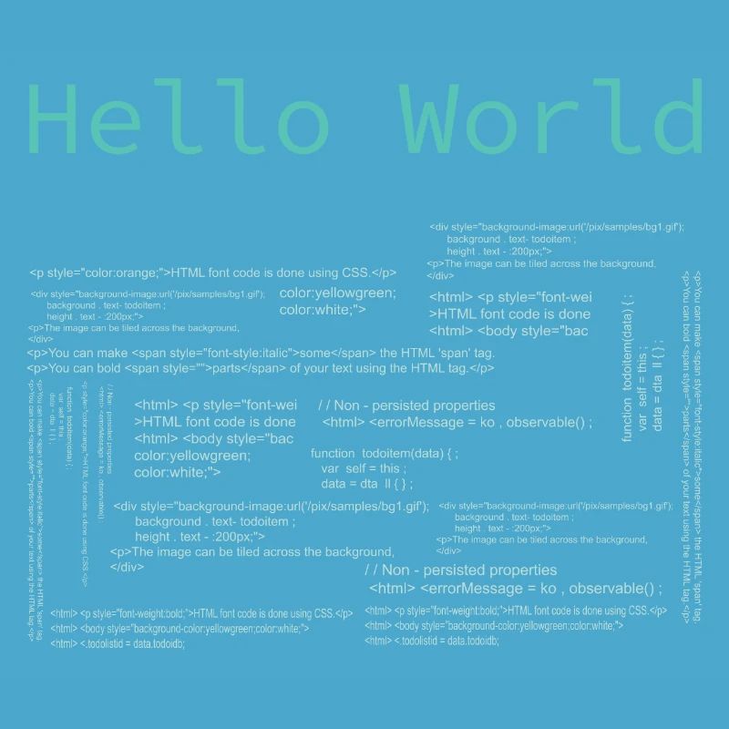Hello World - Computer Pr... Programmeur & Nerd