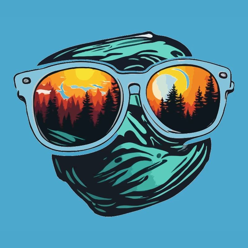 Sunglasses / Reflection / Forest / Reflection