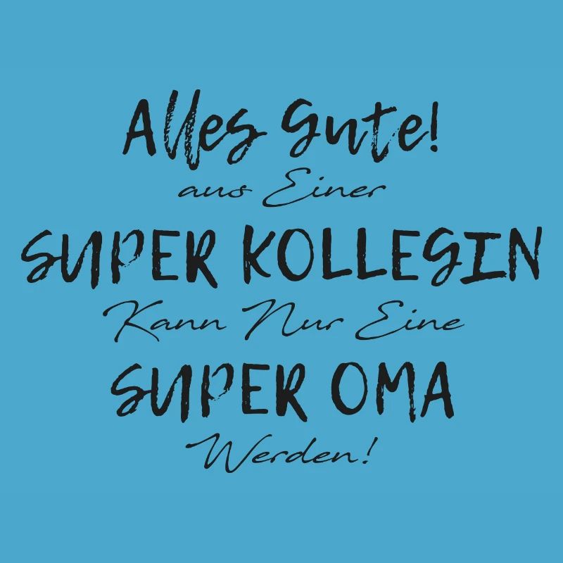 Arbeitskollege der ein Großmutter Oma Geschenk ist