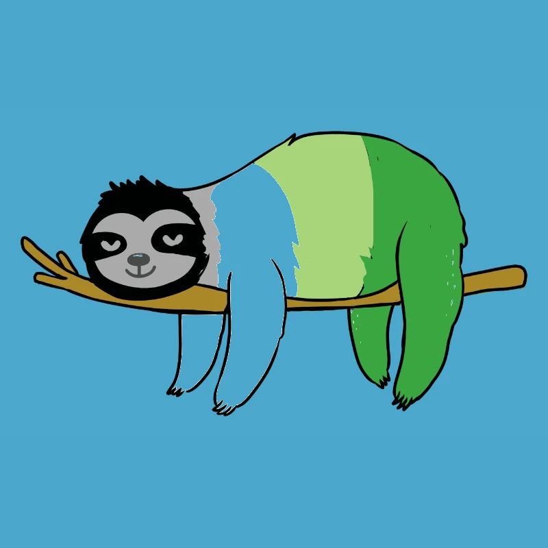 Aromantic Pride Sloth