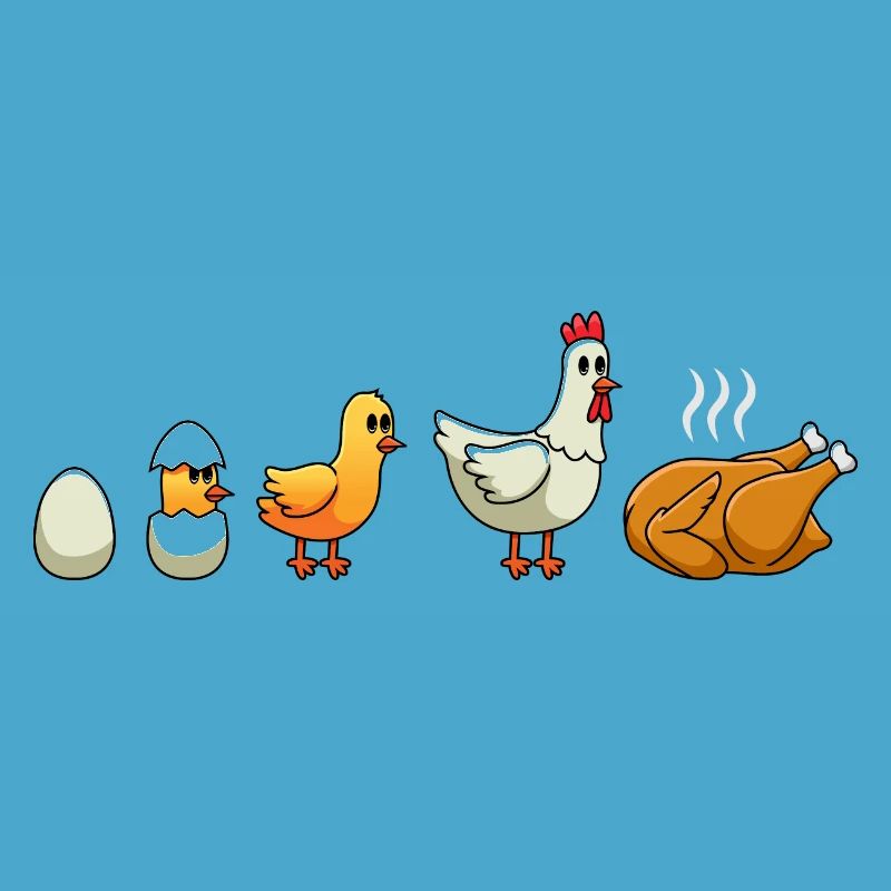 Poulets Evolution Poulet Poulet Gardien de poulet Poulets