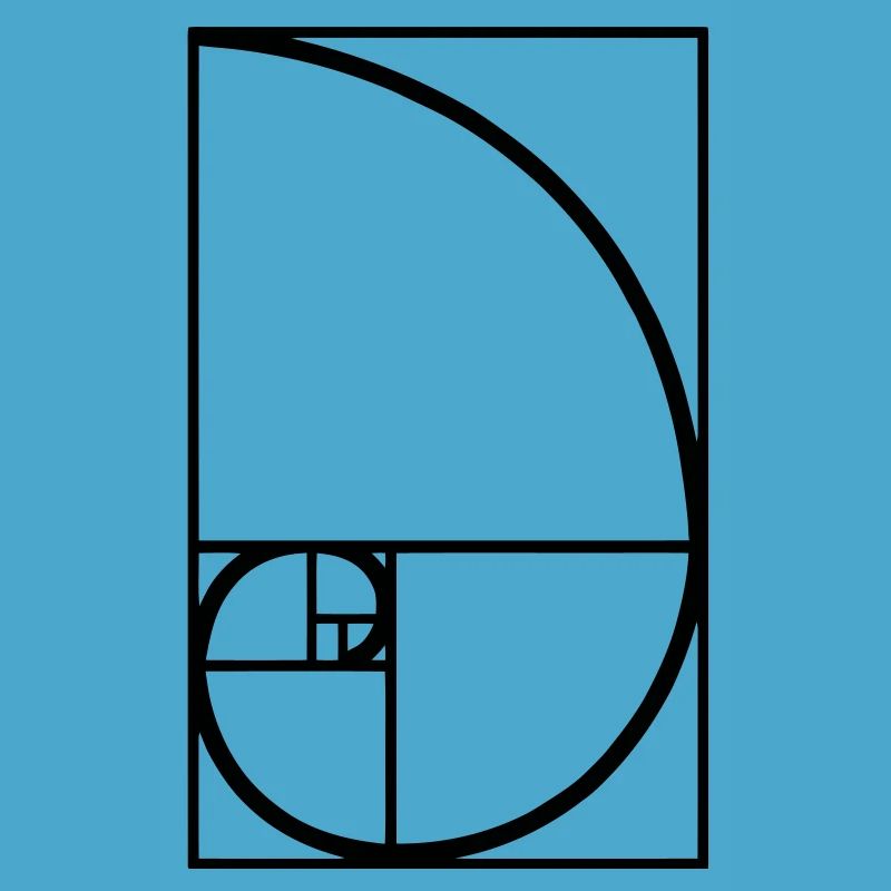 Fibonacci courbe de type ratio or