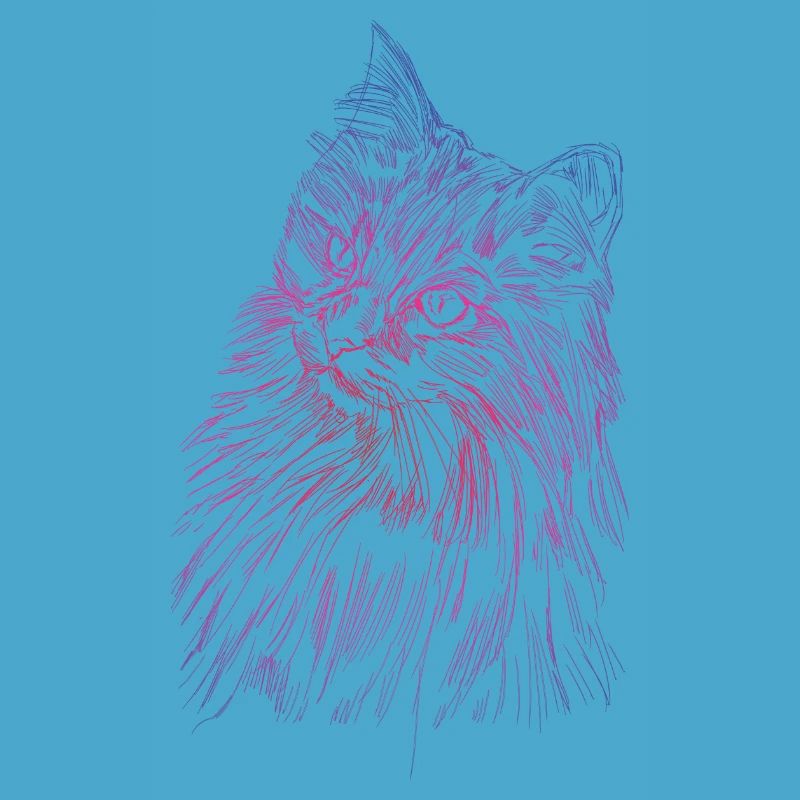 Visage de chat d'un chat persan comme chat domestique