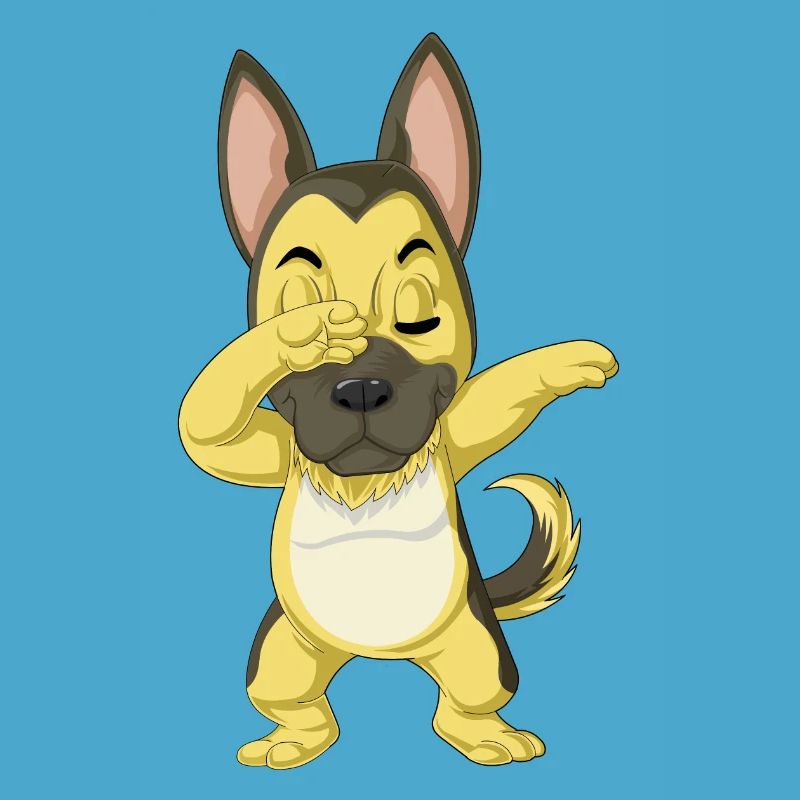 Dabbing German Shepherd
