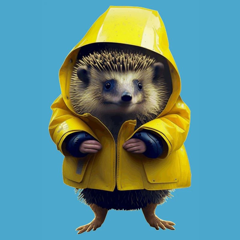 Est-ce que c’est du mauvais temps, pense le hérisson