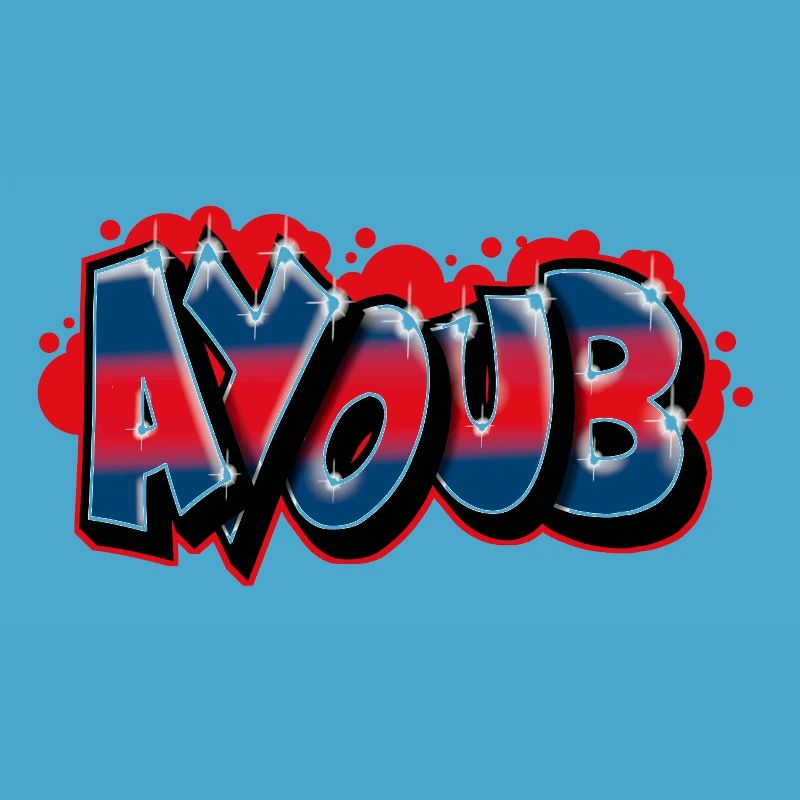 Graffiti First Name AYOUB