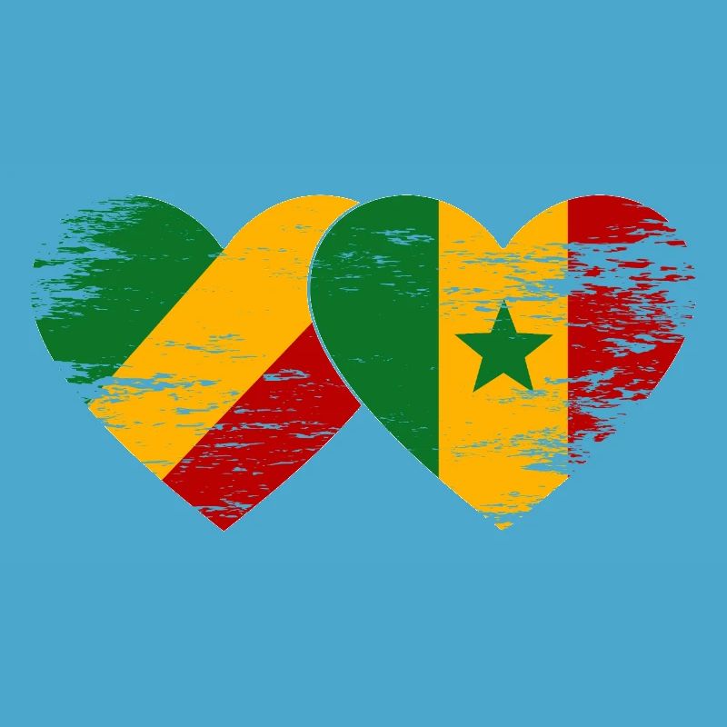 Drapeau Congo-Sénégal utilisé