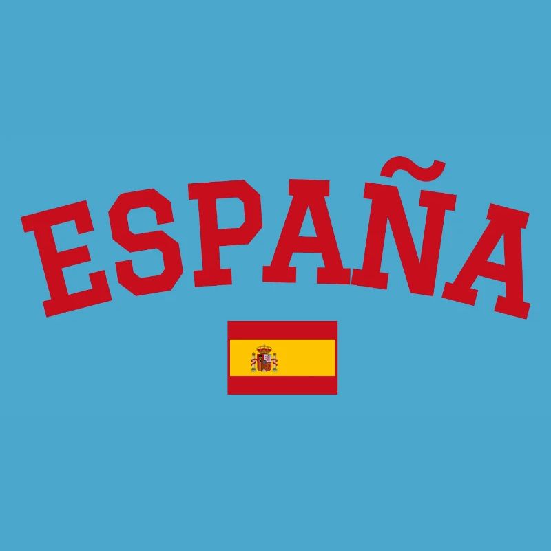 Drapeau espagnol : dessin rouge