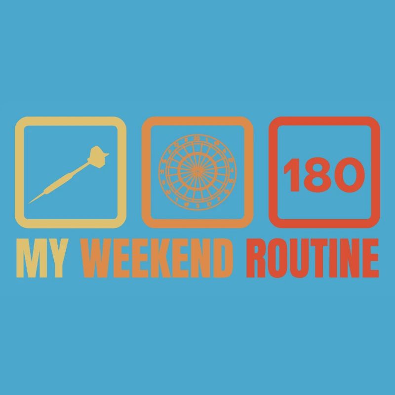 Routine du week-end des joueurs de fléchettes