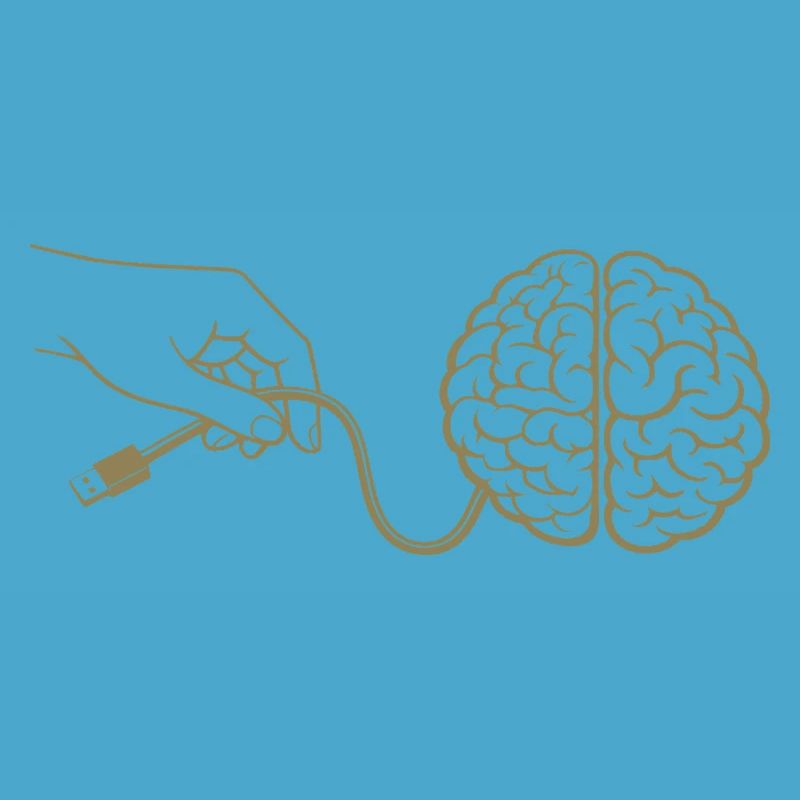 Brain Head Cable Connector Artificial Intelligence