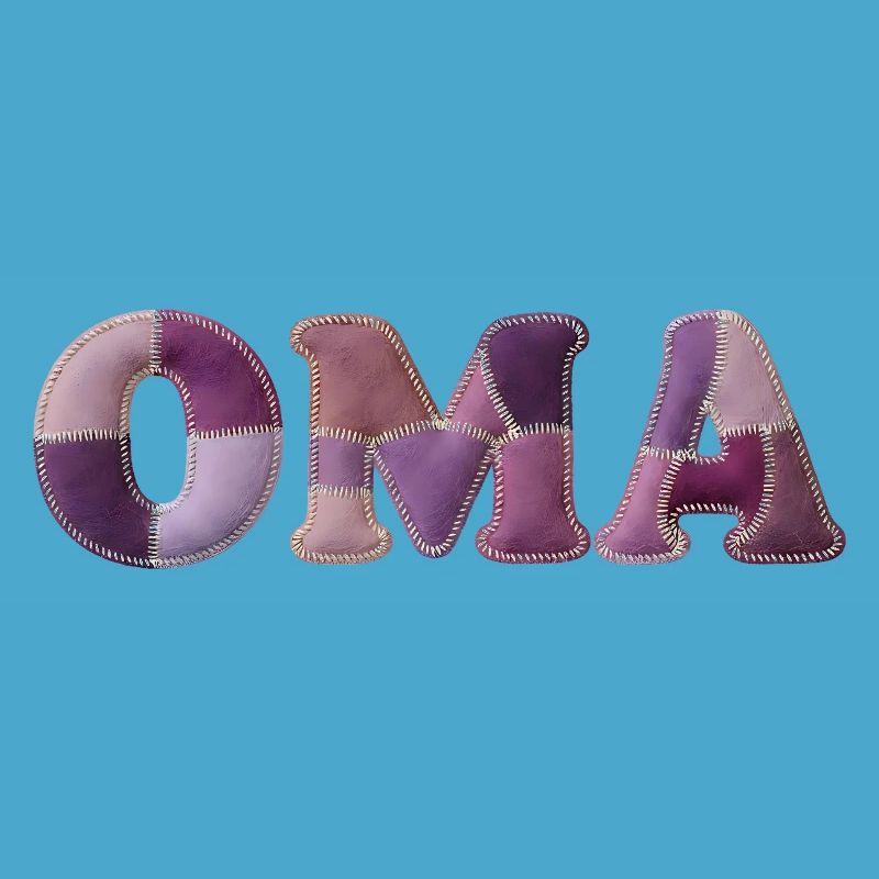 OMA Patchwork Stoff Design Geschenkidee