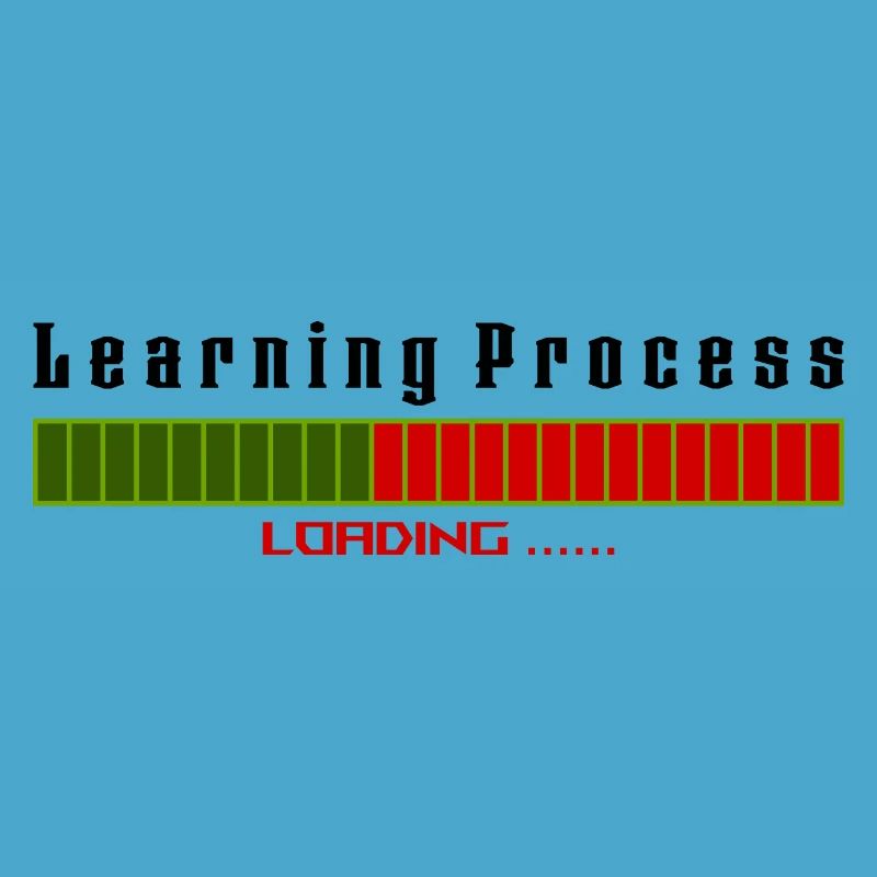 Learning Process Loading white shirt