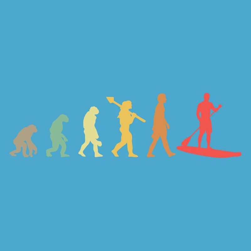 Kayak Evolution Kajak Entwicklung Retro