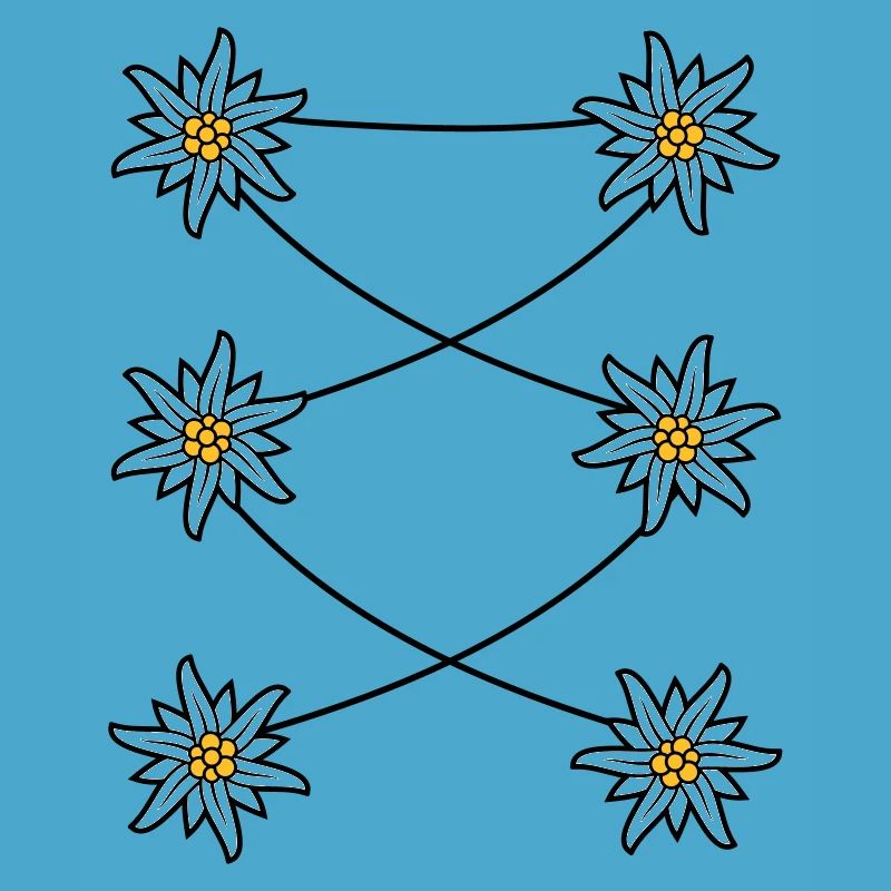 Tablier Dirndl Edelweiss