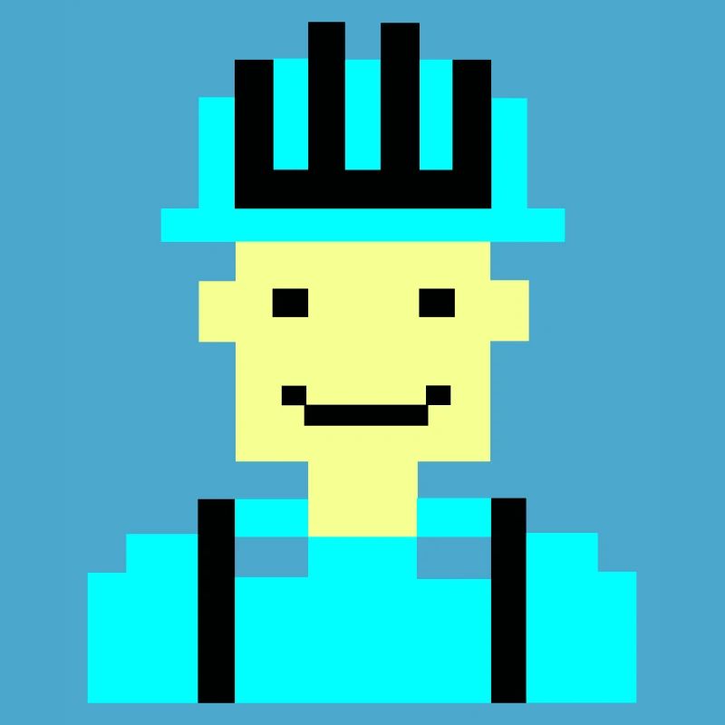 Construction Worker Pixel 01