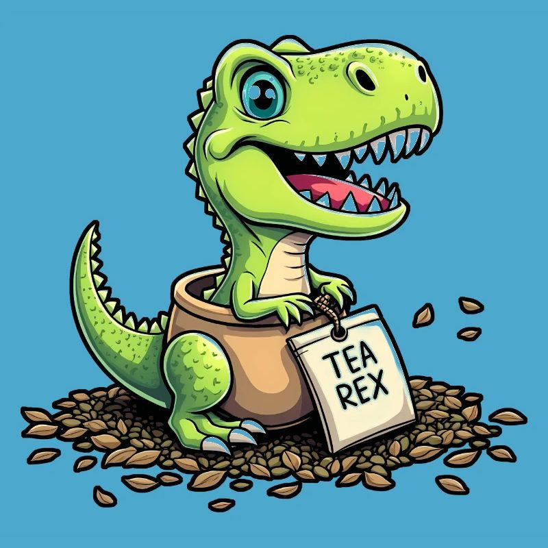 Tea Rex Dinosaurier Tee
