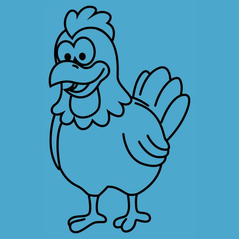 Huhn Comic Tier