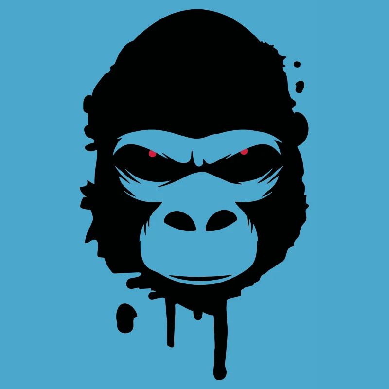 gorilla head Graffiti