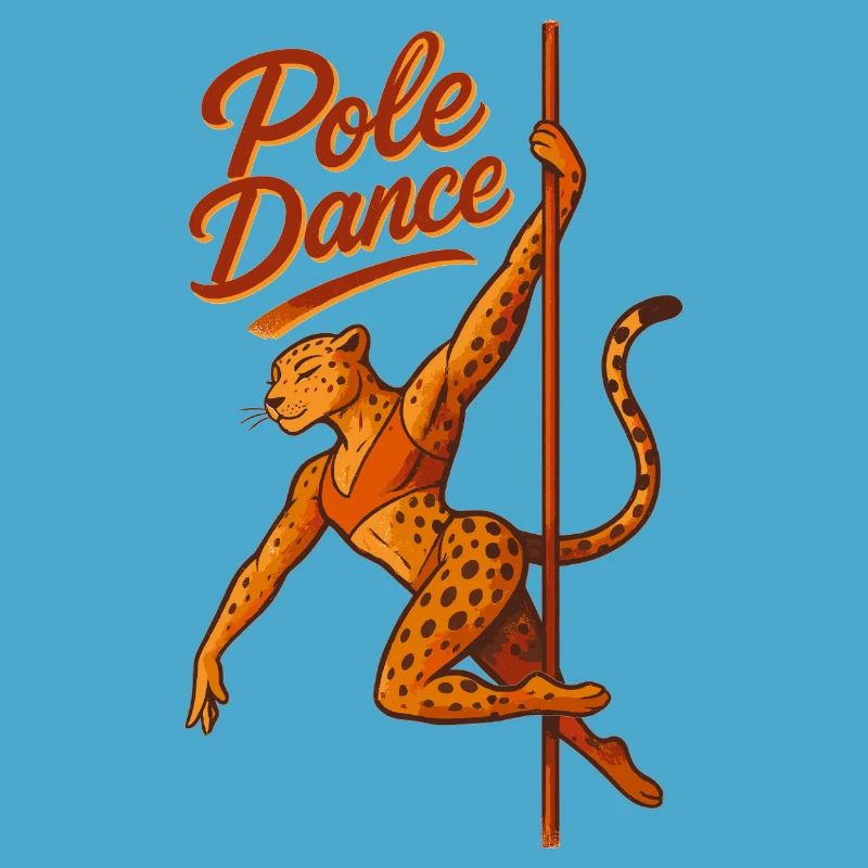 Pole dance Léopard Pole Dancer Cadeau