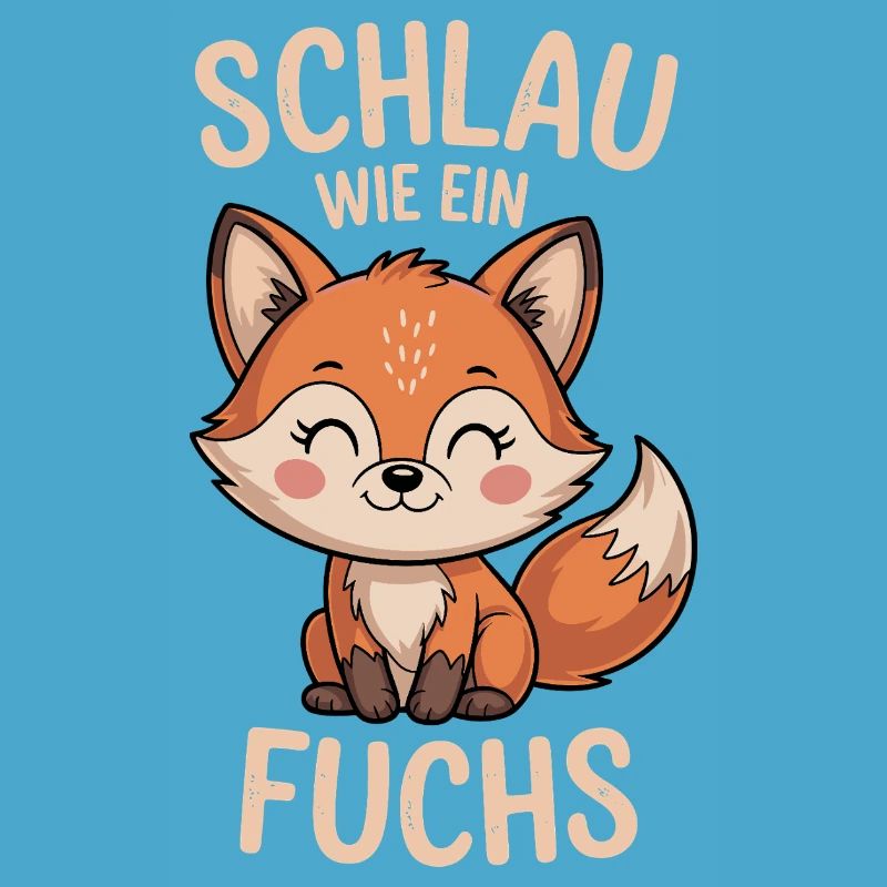 Smart as a fox cute fox design