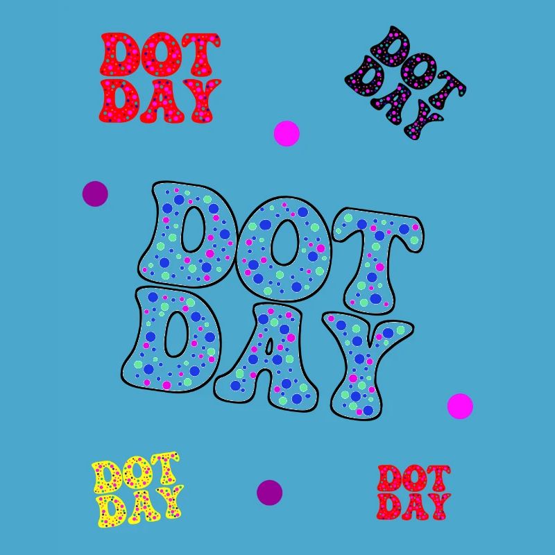 Dotday bunt - Text Pattern