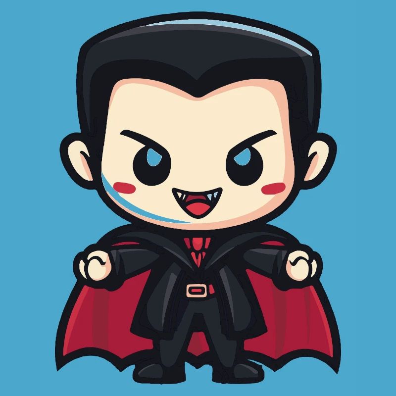 Vampire Halloween Cute Comic
