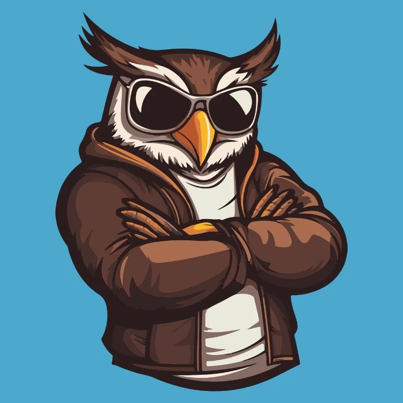 Eule Comic Cool
