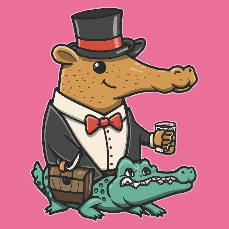 Capybara Dapper Crocodile