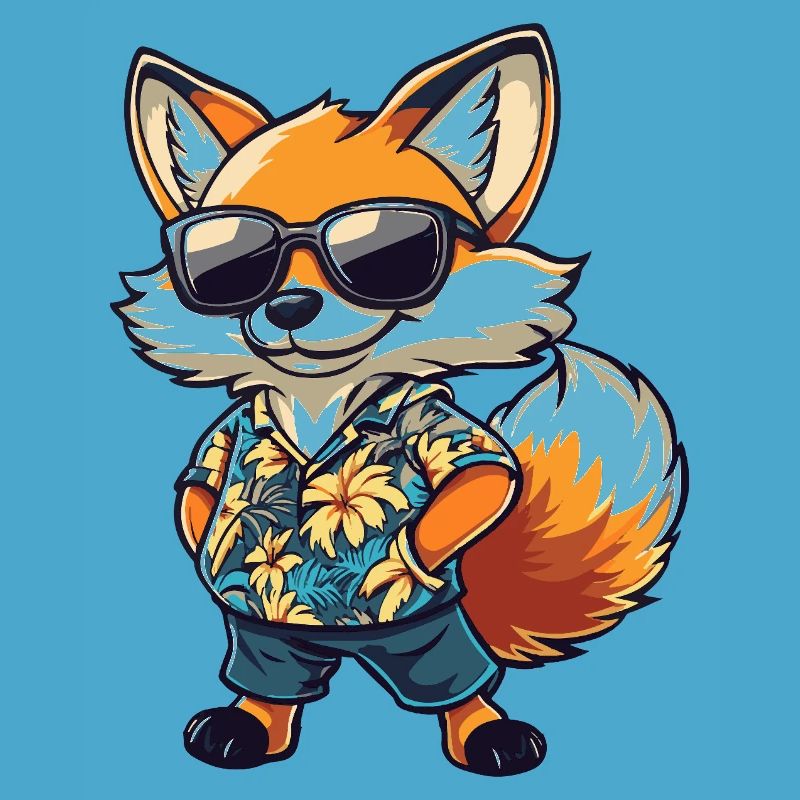 Fox Comic Funny Summer