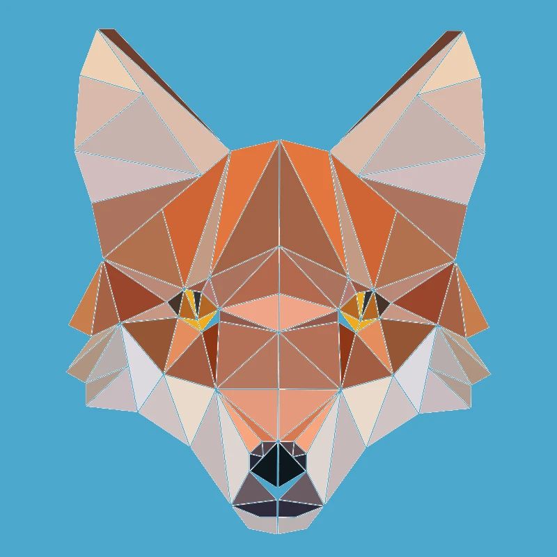 Tshirt polygonal Design Symmetrical Triangular