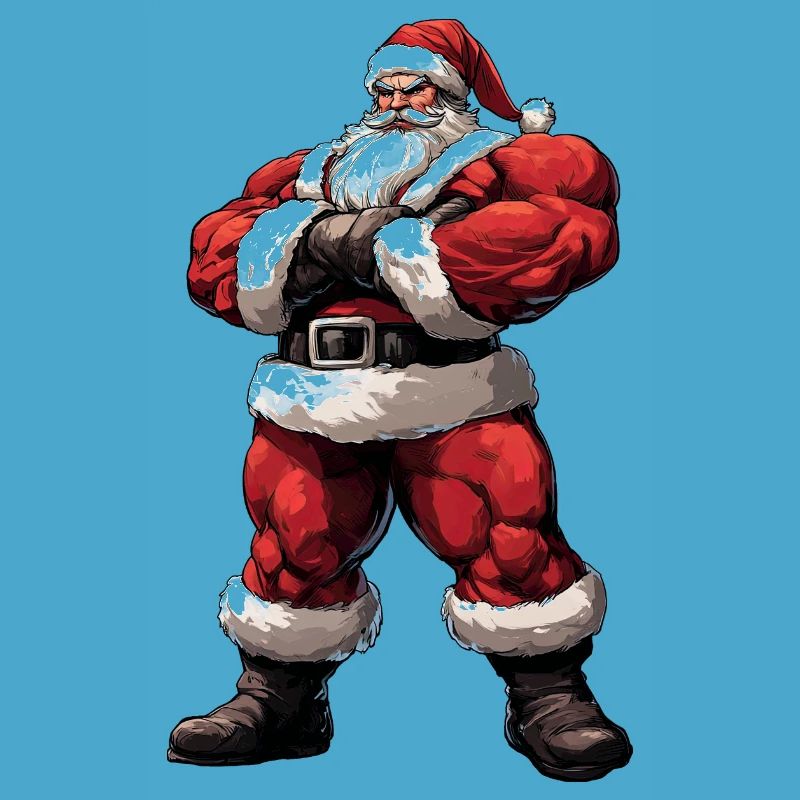 Weihnachtsmann Bodybuilder