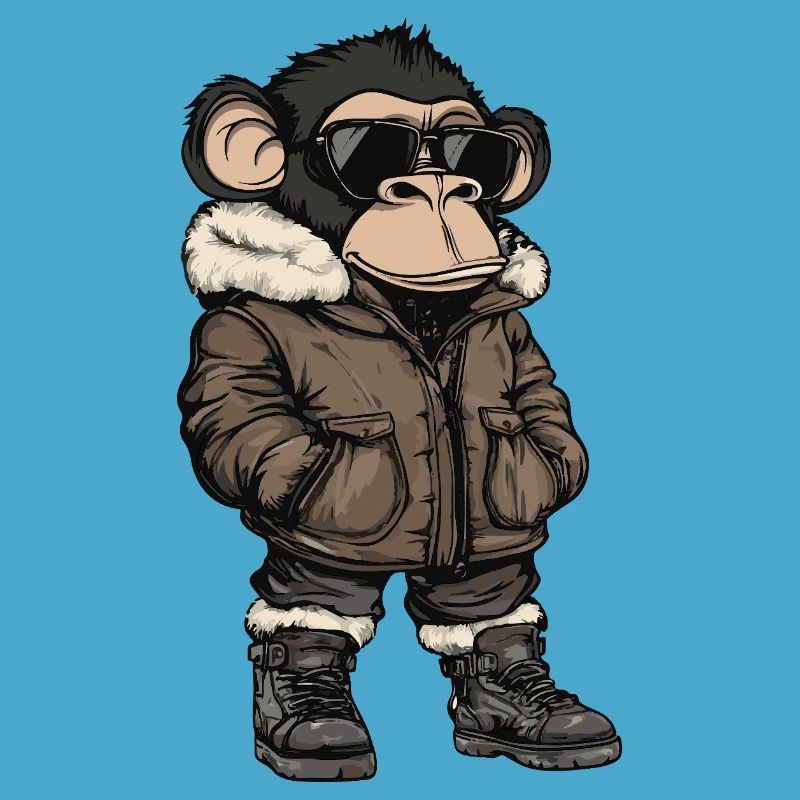 Monkey Cool Winter