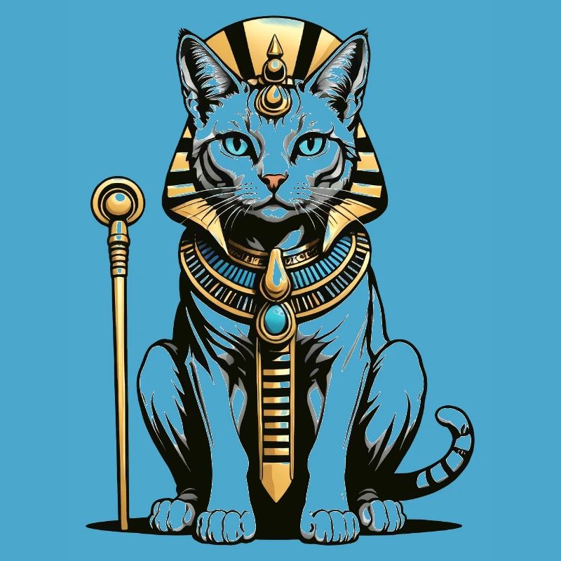 Chat Pharaon Chat Égypte Pyramide Cadeau