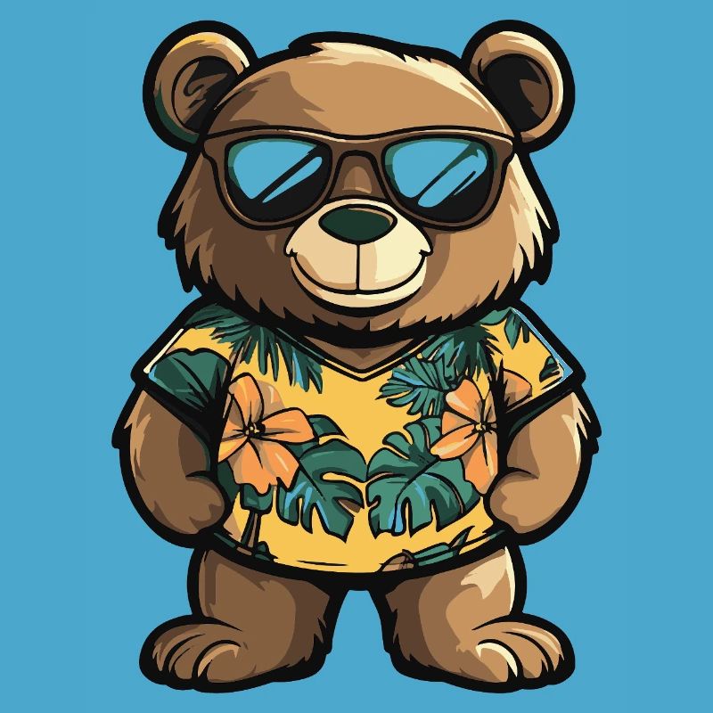 Bear Comic Vacation