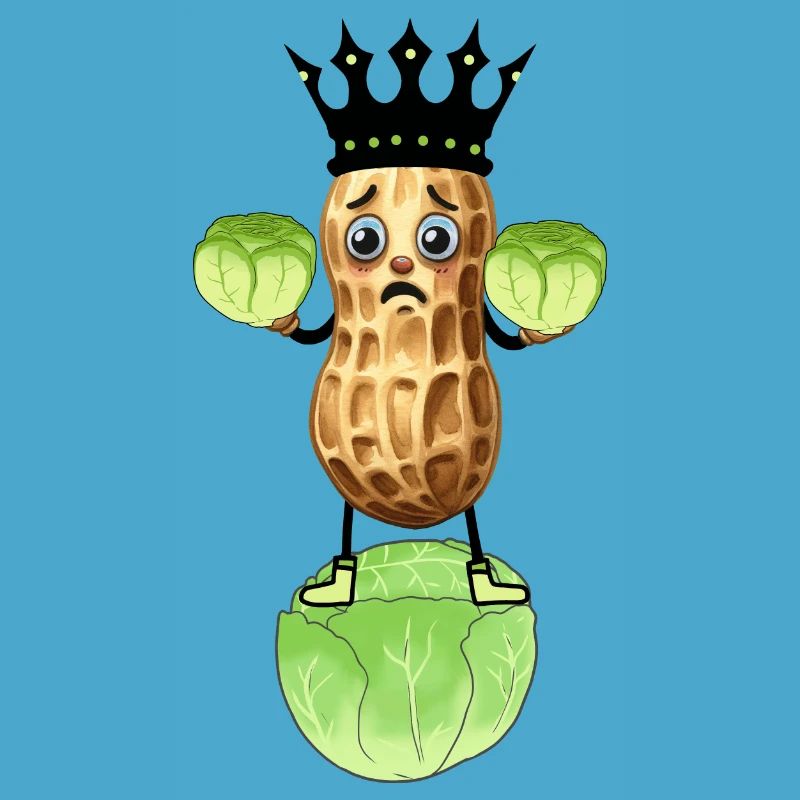 Peanut Cabbage Vegetable King Cabbage Funny