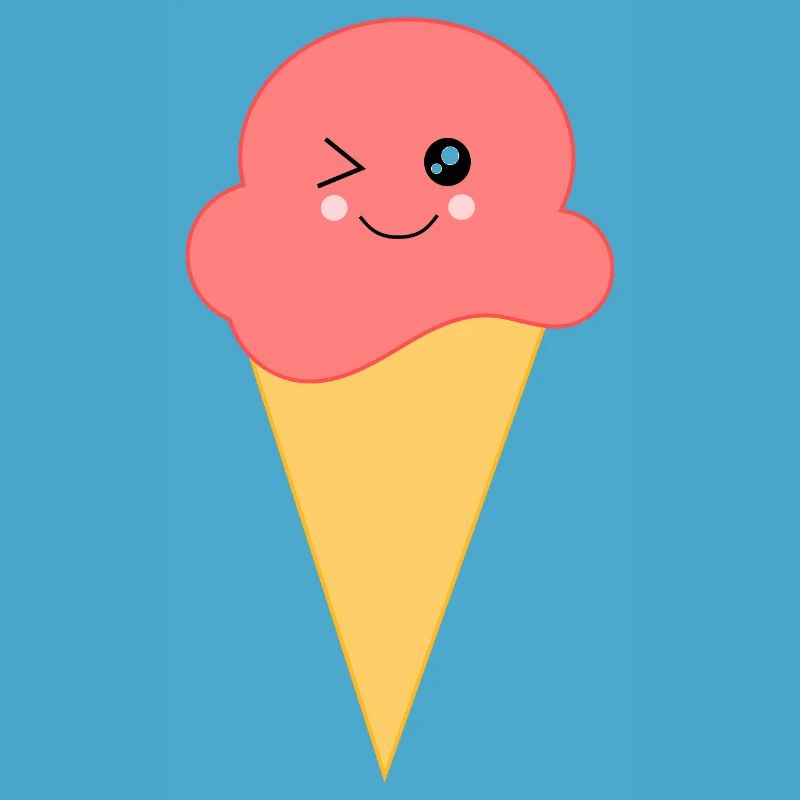 Eis Eiscreme Erdbeereis