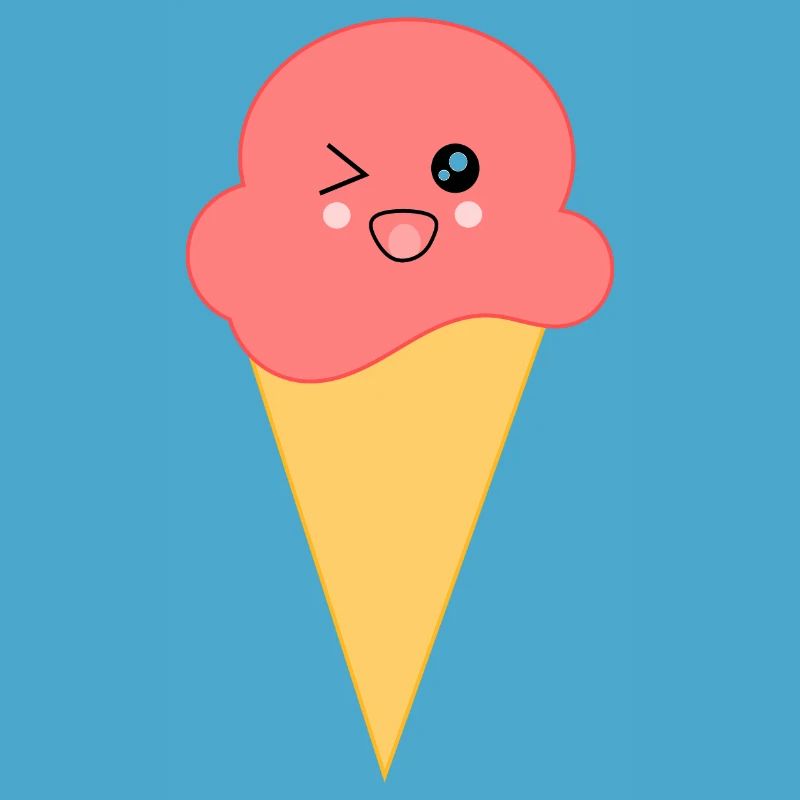 Eis Eiscreme Erdbeereis