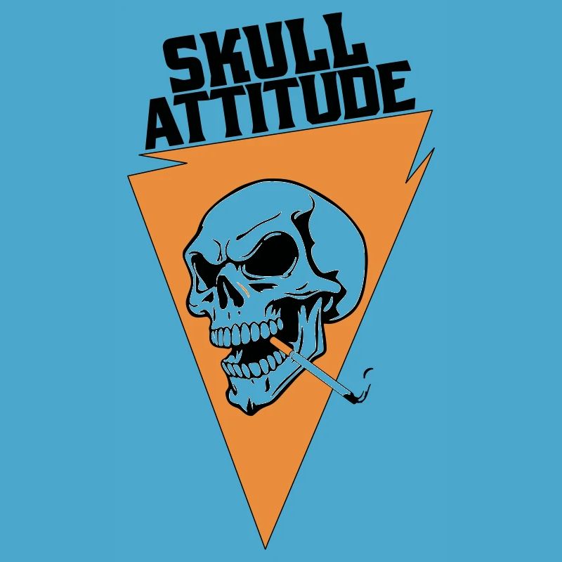 Rebel Skull with Triangle Cigarette