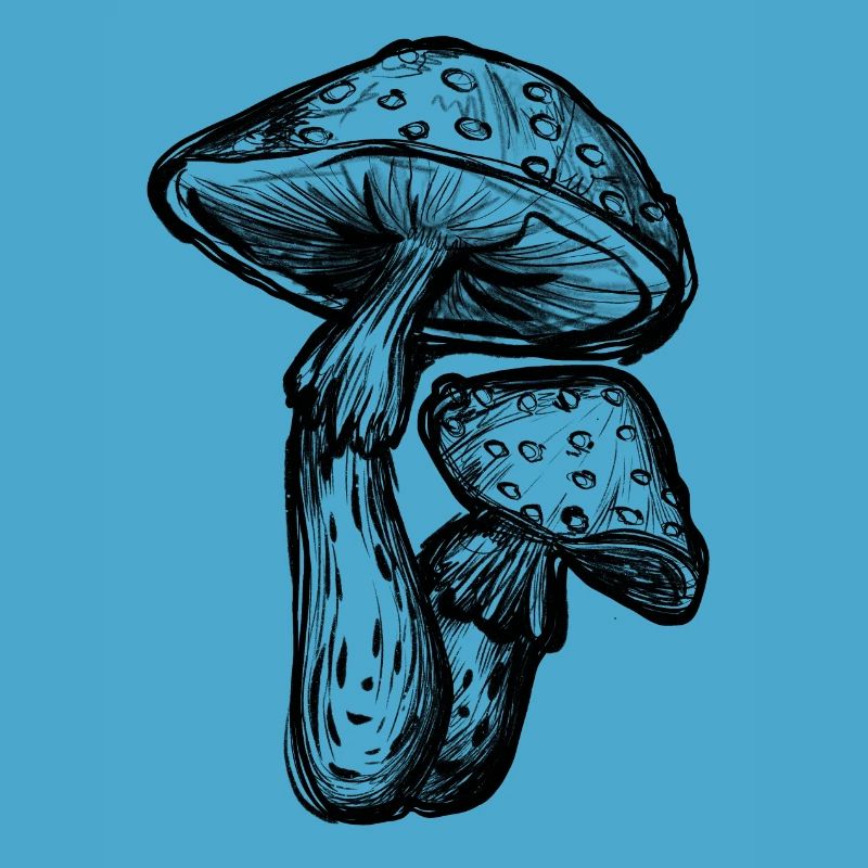 Toadstools Illustration