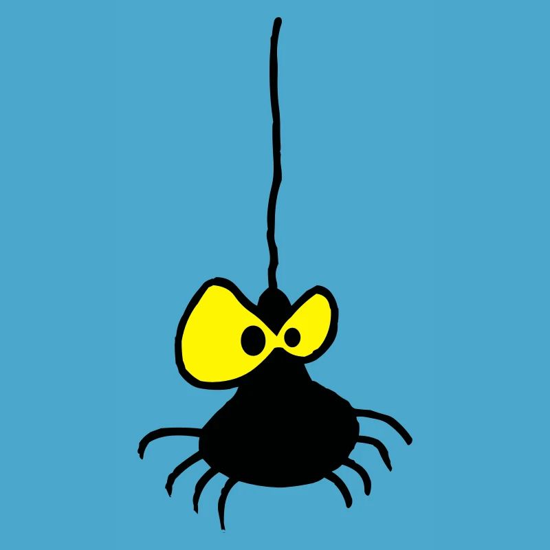 Grumpy Spider Two-Color Design