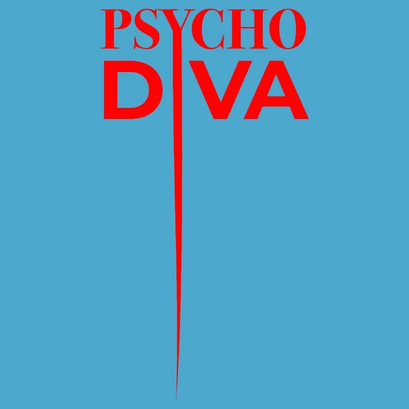 Psycho Diva – Sarkasmus-Spruch Rot