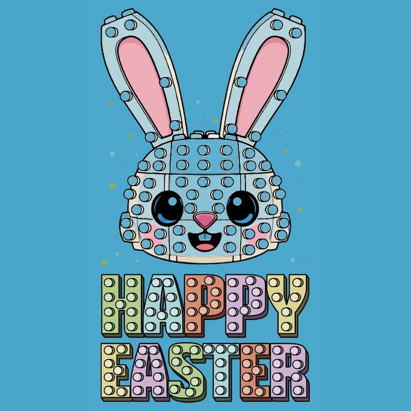 Master Builder Brick Builder Bunny Face Bricks