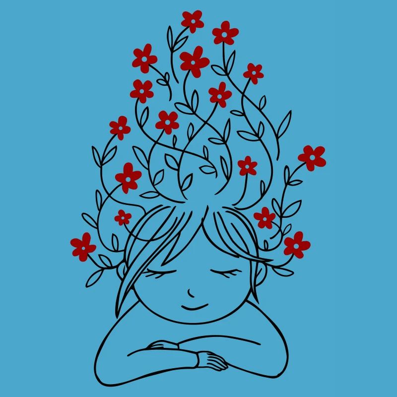 Mädchen mit Blumen