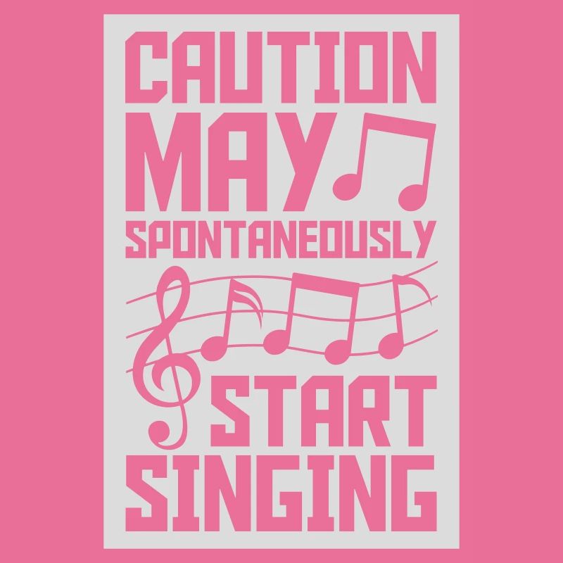 may spontaneously start singing