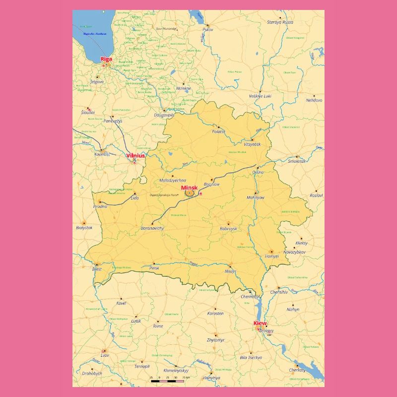 Belarus Map Belarus