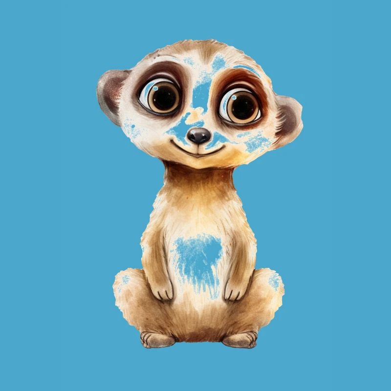 Suricate Dessin Aquarelle